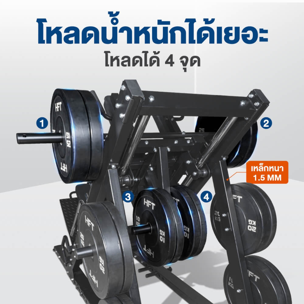 สมิทแมชชีน HOMEFITTOOLS รุ่น LEG PRESS SET 150M